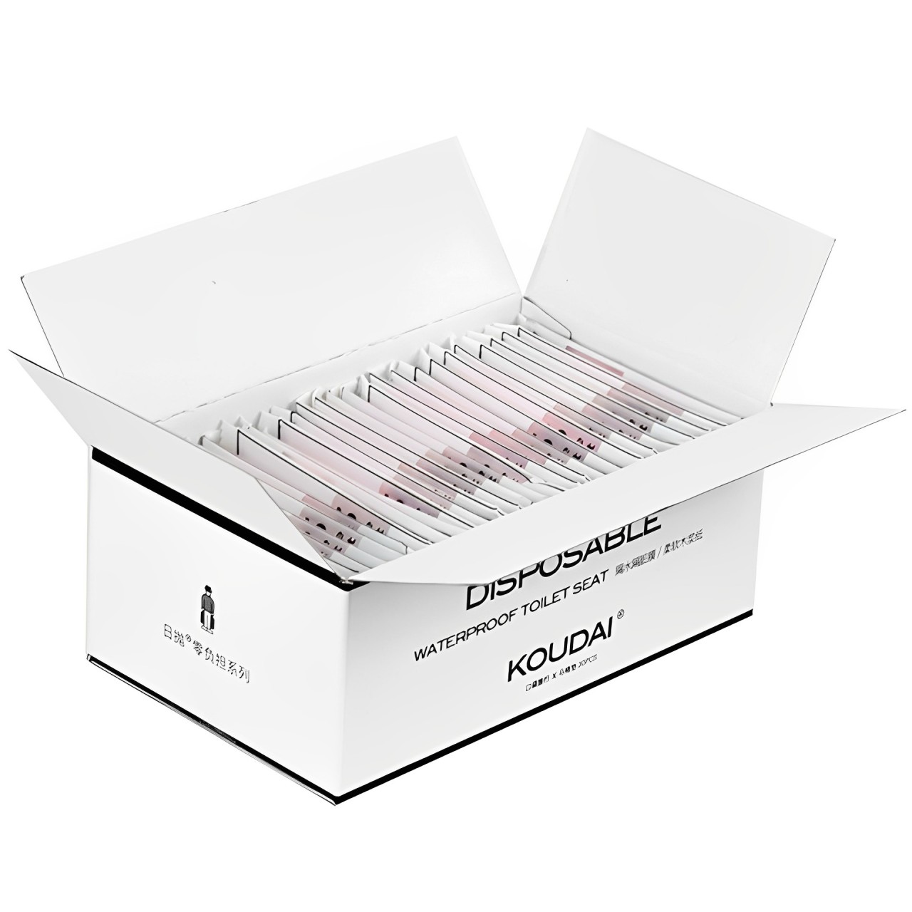 粉色一次性馬桶墊30片裝口袋旅行女兒童便攜衛生清潔家用出行旅遊神器