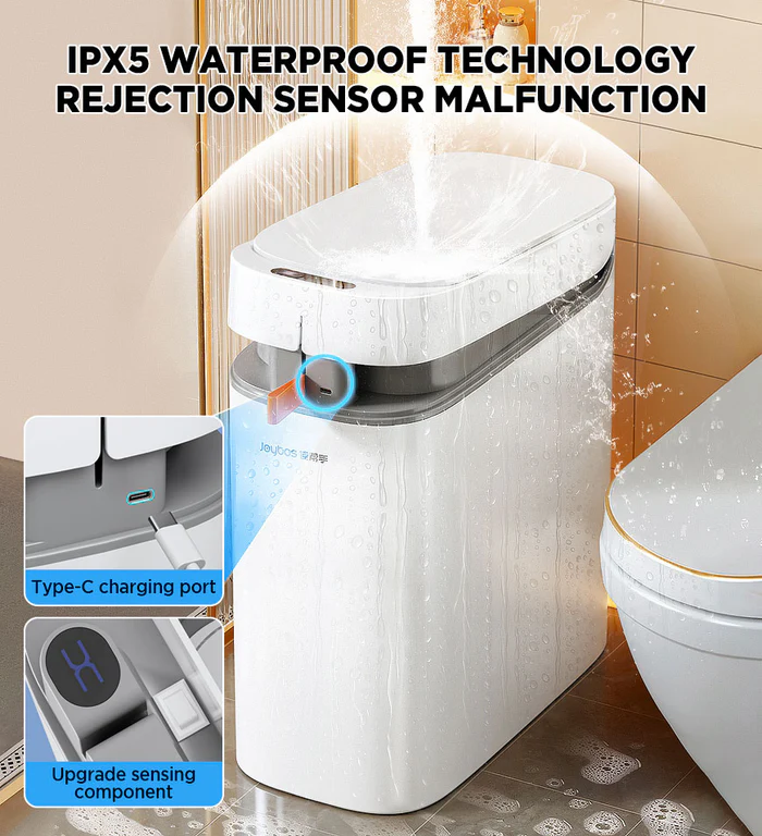 Joybos佳幫手智能感應吸袋垃圾桶家用新款客廳輕奢廁所衛生間帶蓋打包垃圾桶全自動