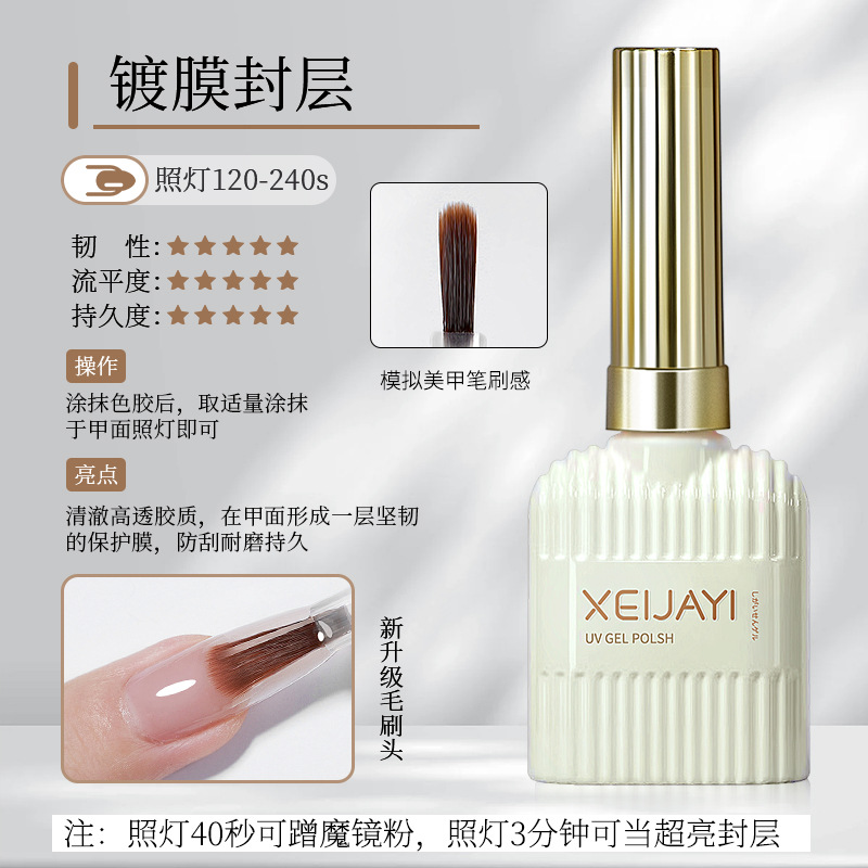 [熱銷] 美甲功能膠15ml玻璃封層加固底膠甲片粘合劑穿戴甲功能膠無螢光劑