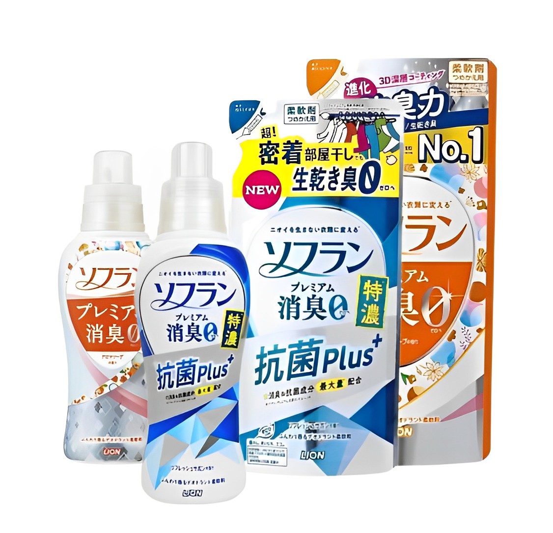 【澳門發貨】LION獅王芳柔抗菌防臭柔順劑支裝/補充裝清新熏香/香皂薰香