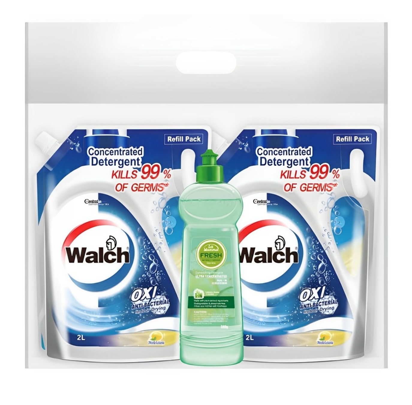 【澳門發貨】Walch威露士衣物消毒液檸檬2L*2+LaMamma媽媽一選超濃縮洗潔精500g天然檸檬草