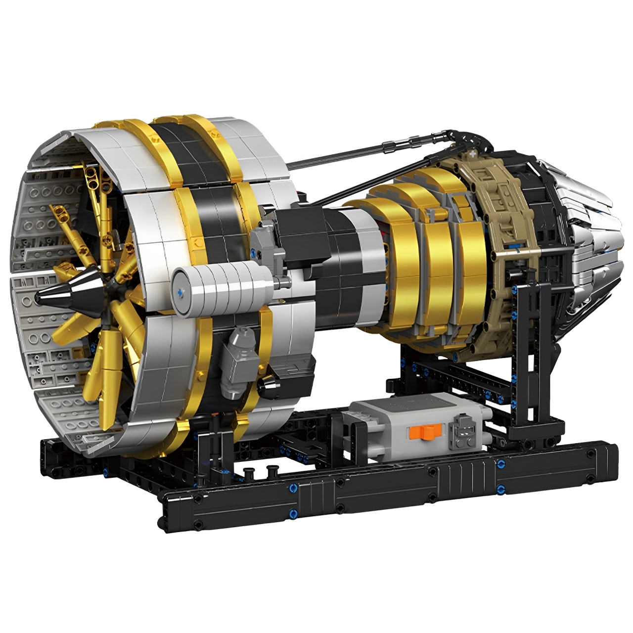MOULD KING 宇星模王 10141航空發動機引擎模型機械組動力電機拼裝積木男孩子玩具