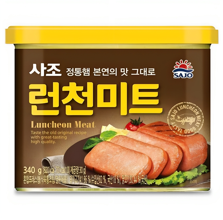 【澳門發貨】三祖午餐肉340g罐頭肉韓國原裝進口