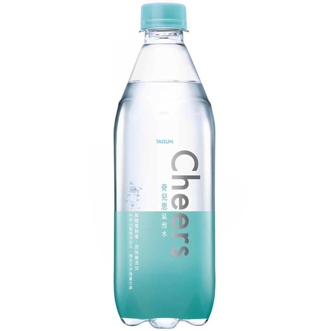 【澳門發貨】（原箱24瓶）TAISUN 泰山 Cheers 奇兒思氣泡水500ml
