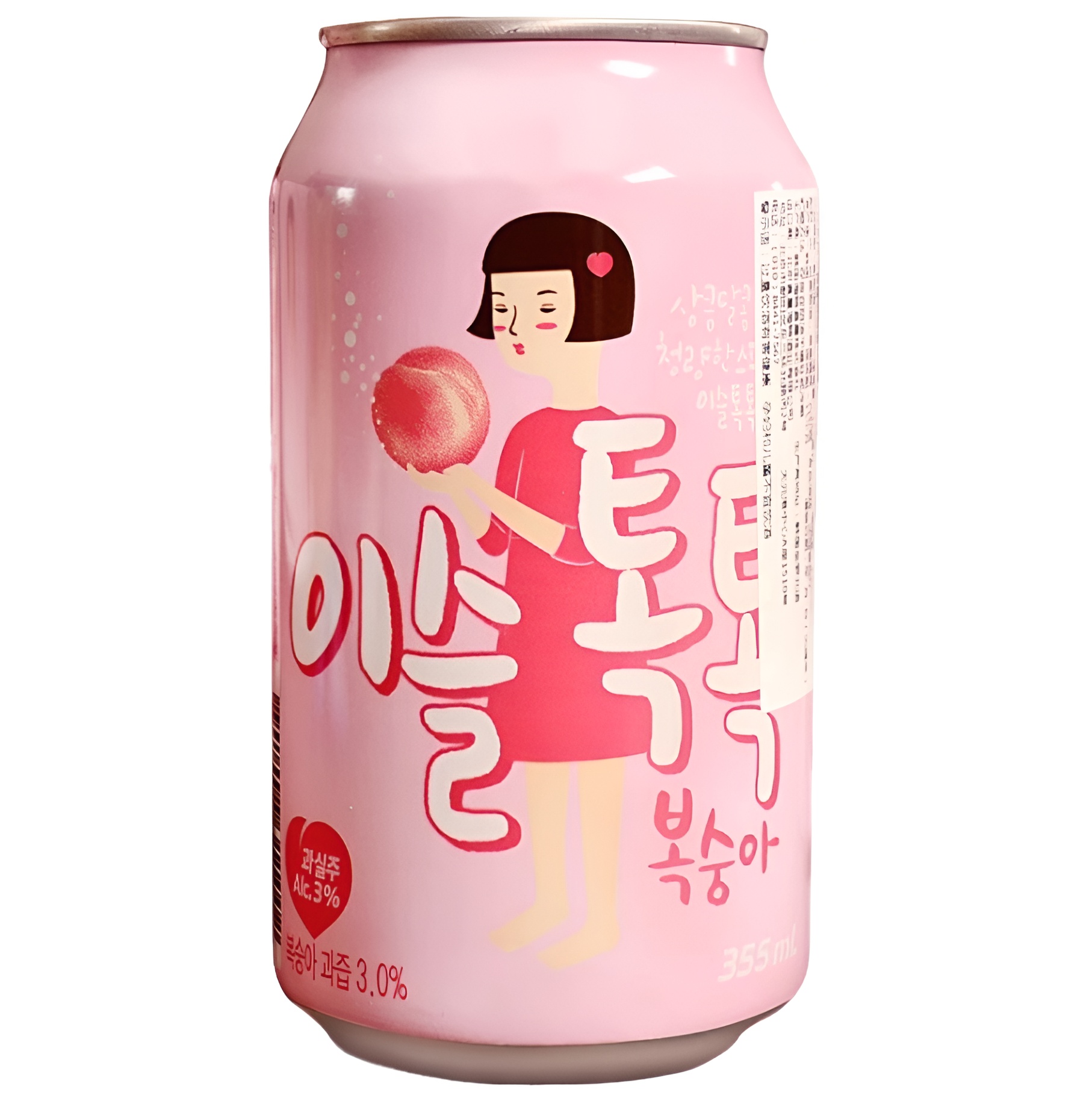 【澳門發貨】（原箱24罐）JINRO 真露嘟嘟水蜜桃汽酒350ml泡泡汽酒氣泡酒