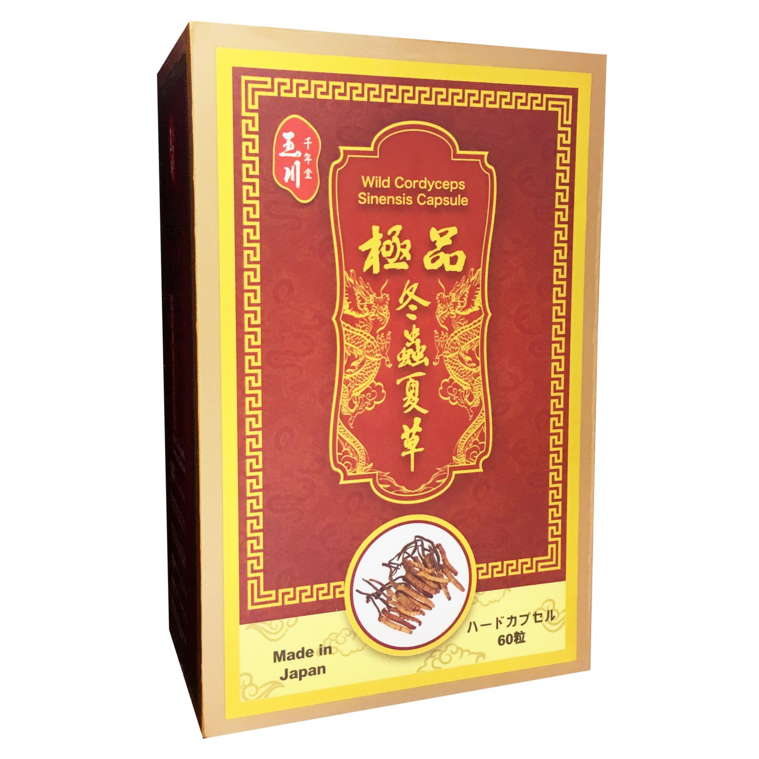 【澳門發貨】玉川千年堂極品冬蟲夏草60粒裝