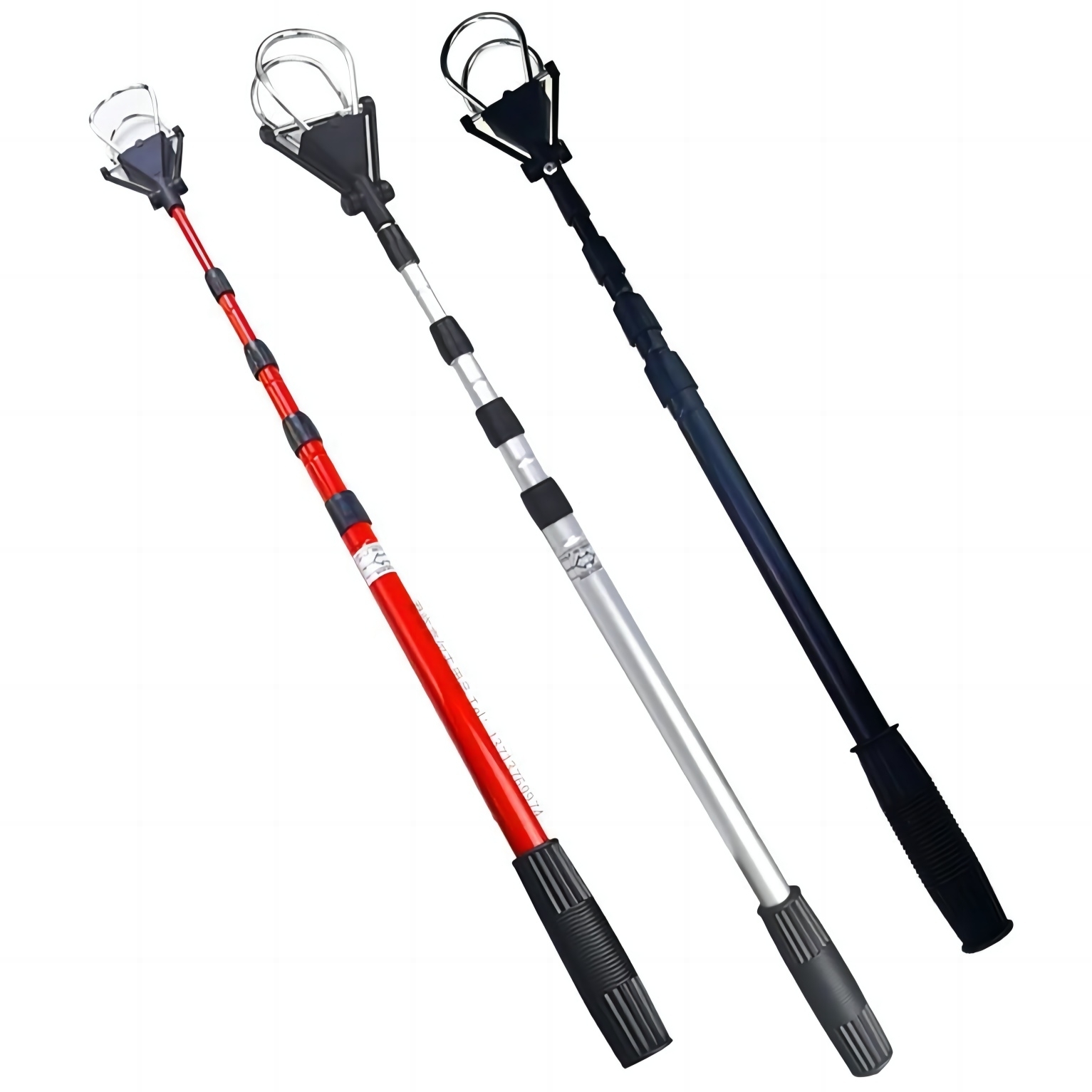 高爾夫撿球器撈球器五節可伸縮拾球器鋁合金杆身球場用品配件