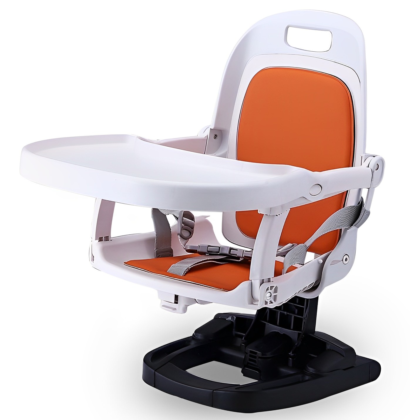 嬰兒高腳椅椅座可折疊嬰兒加高座椅帶可拆卸托盤可移動餐桌高椅可調節高度嬰兒椅旅行外出批發零售