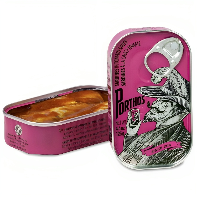 【澳門發貨】PORTHOS葡國老人牌茄汁沙甸魚罐頭120g