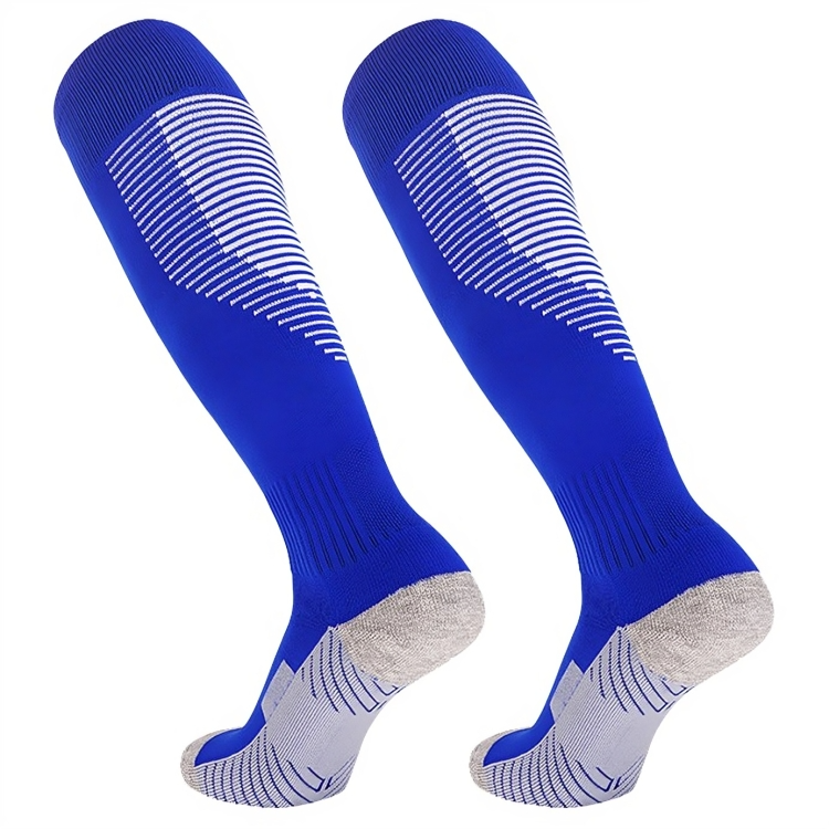 專業足球襪過膝毛巾底防滑減震訓練襪子兒童成人男士女士長筒多色可選