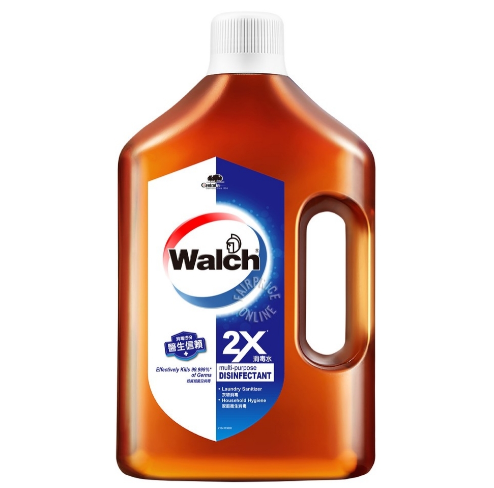 【澳門發貨】Walch威露士消毒水濃縮1L/2.5L醫生信賴家居多用途更高效消毒藥水雙倍濃度高效除菌殺菌防菌保護