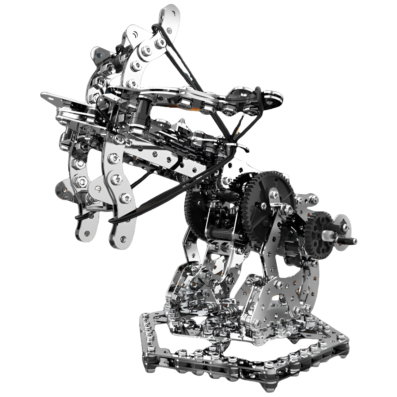 ZBToys 獵龍弩 812PCS 高難度金屬模型拼裝成人智力手工組裝擰螺絲擺件齒輪傳動機械積木