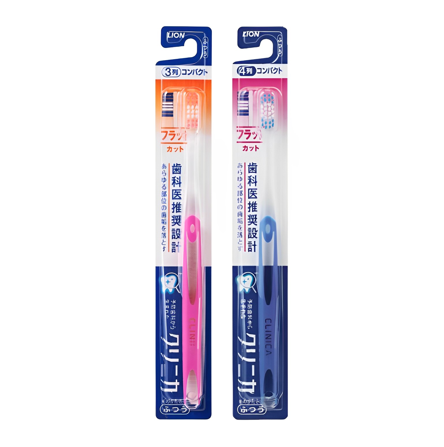 【澳門發貨】LION獅王CLINICA直柄牙刷3列/4列中毛日本原裝平整裁剪刷頭3列4列普通貓