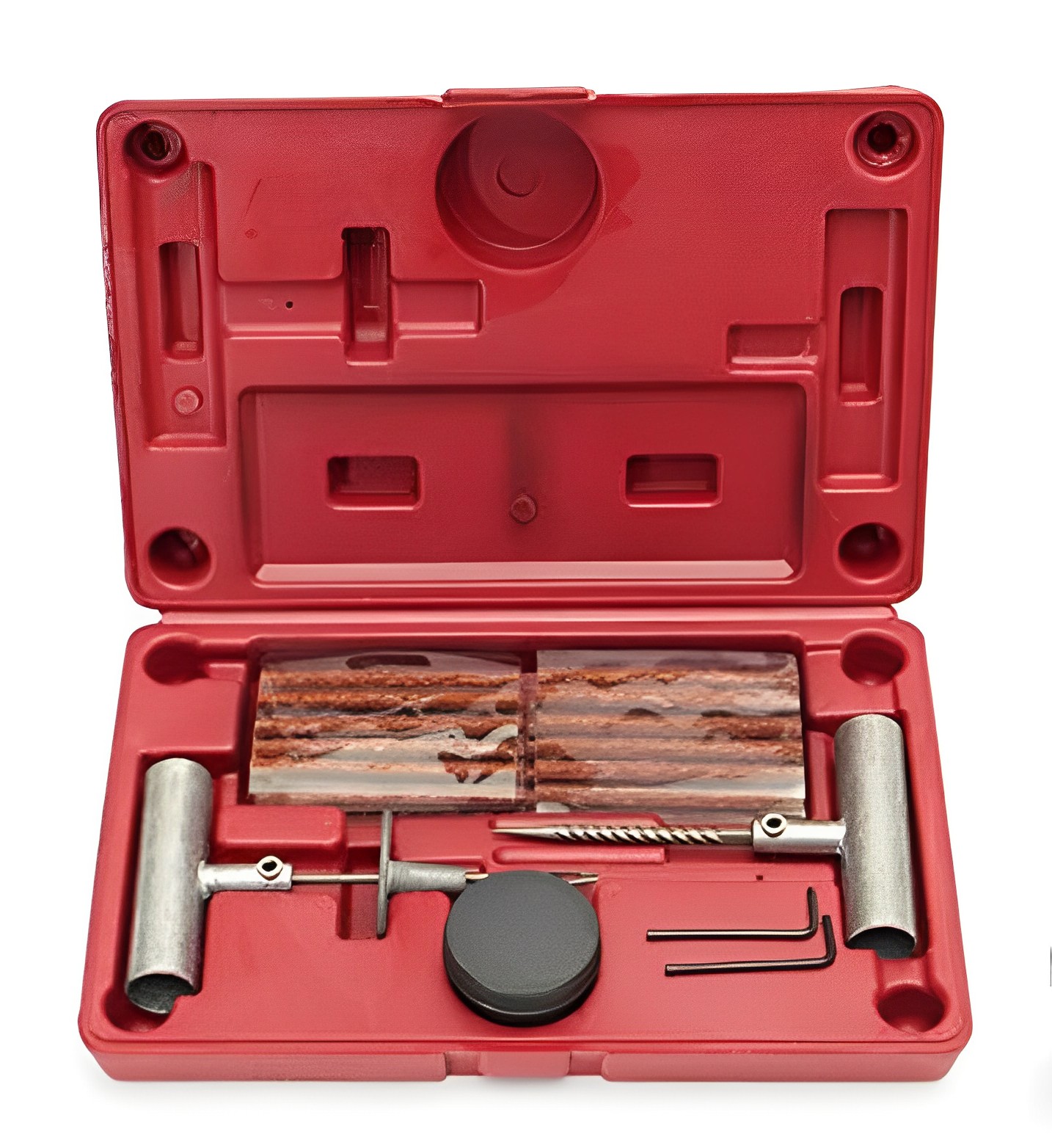 35件套汽車補胎工具套裝輪胎修補工具套裝T型修補插針膠條真空補胎盒裝