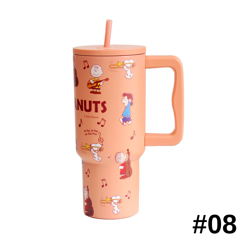 Snoopy史努比冰霸杯大容量大水杯巨無霸杯子吸管保溫杯女噸噸杯生日禮物卡通造型杯