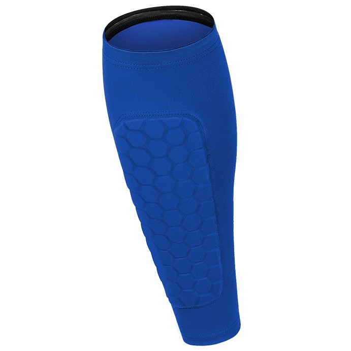 單只運動護小腿蜂窩防撞護腿套戶外運動足球籃球騎行跑步馬術護脛護具吸濕排汗清爽透氣速乾面料