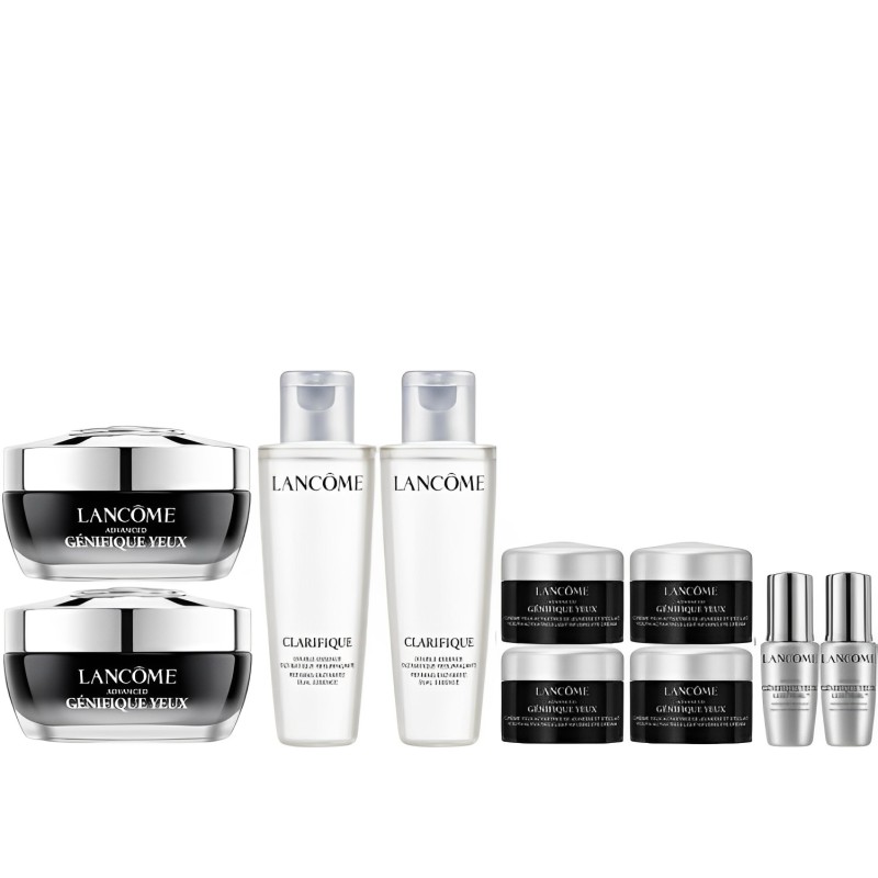 【澳門發貨】[熱銷] LANCÔME 蘭蔻 GÉNIFIQUE發光眼霜兩件套裝（GÉNIFIQUE發光眼霜15ml*2+5ml*4+GÉNIFIQUE極光水50ml*2+GÉNIFIQUE大眼精華5ml*2）