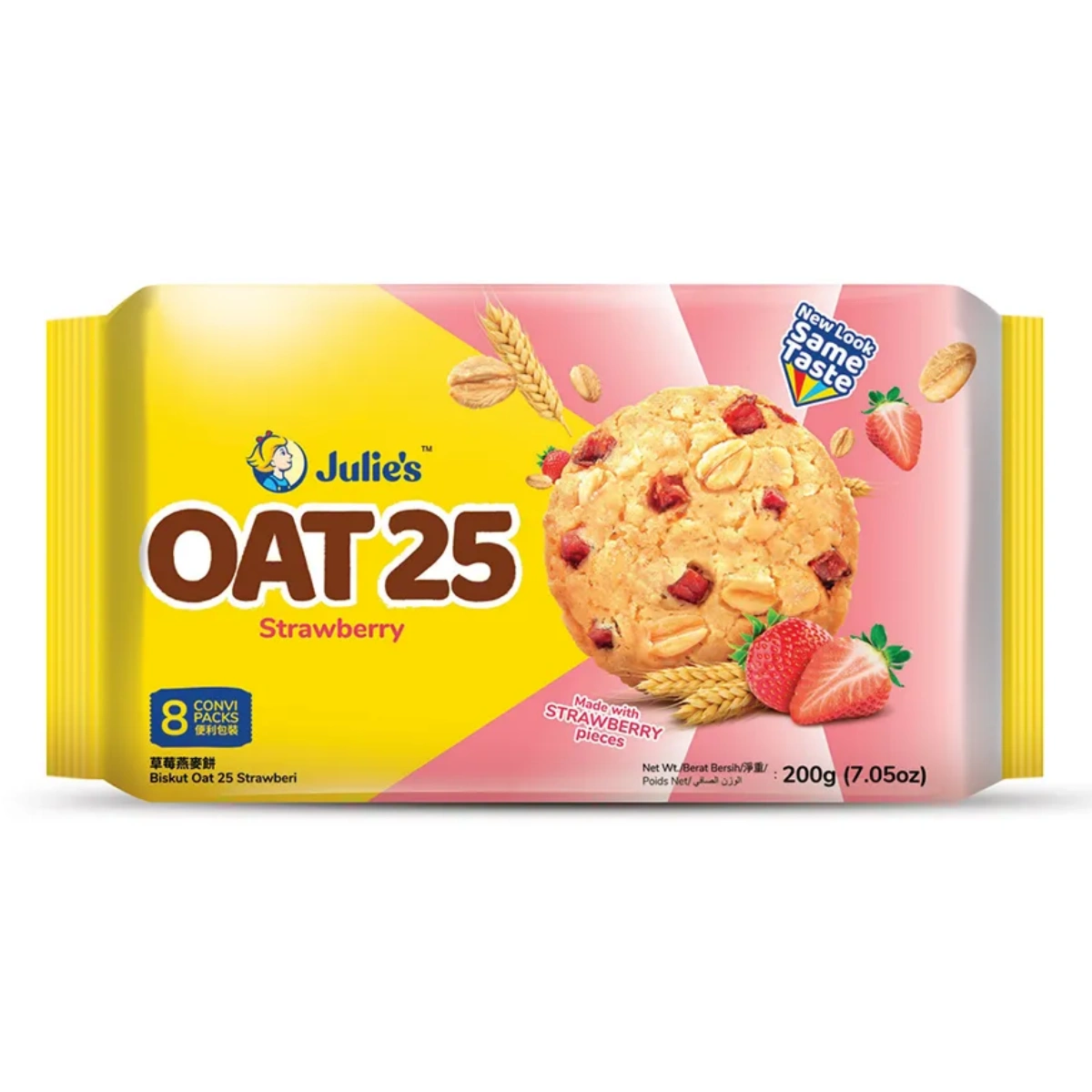 【澳門發貨】（原箱12包）Julie's 草莓燕麥餅200G