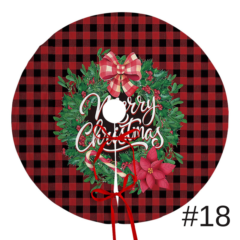 聖誕樹裙節日派對場景裝飾樹底圍裙毛絨布料聖誕樹裝飾