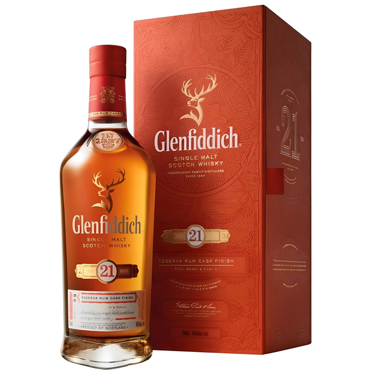 【澳門發貨】Glenfiddich 格蘭菲迪21年單一麥芽威士忌700ml