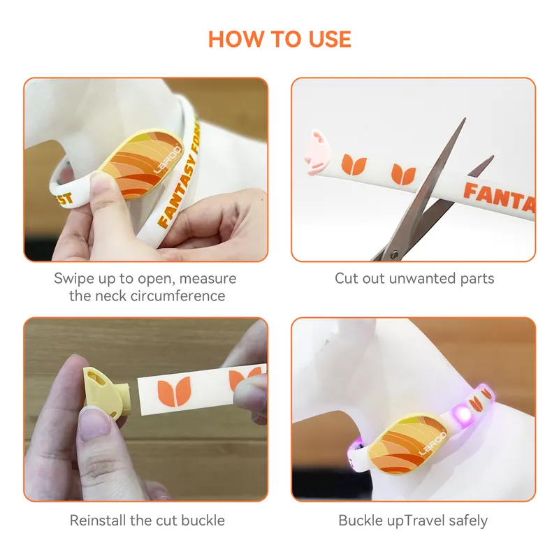 LaRoo萊諾森林發光項圈防水可充電可裁剪狗狗寵物圈夜晚遛狗