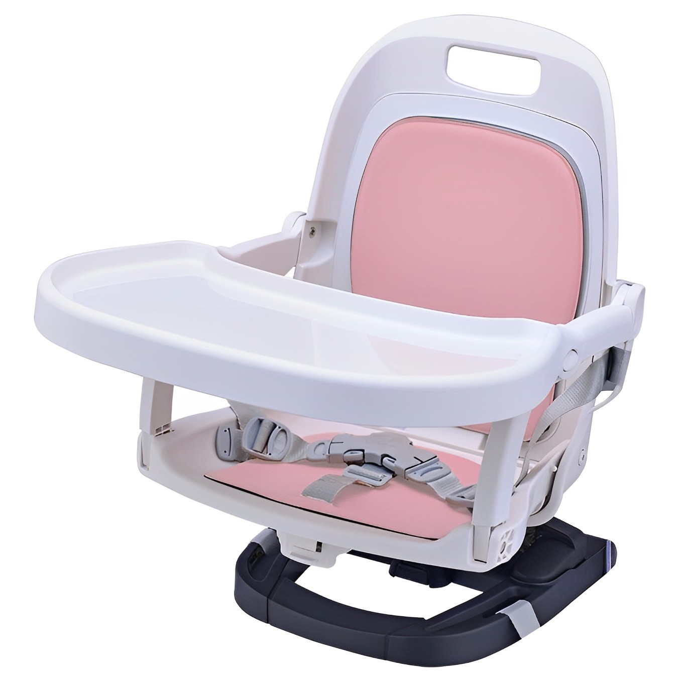 嬰兒高腳椅椅座可折疊嬰兒加高座椅帶可拆卸托盤可移動