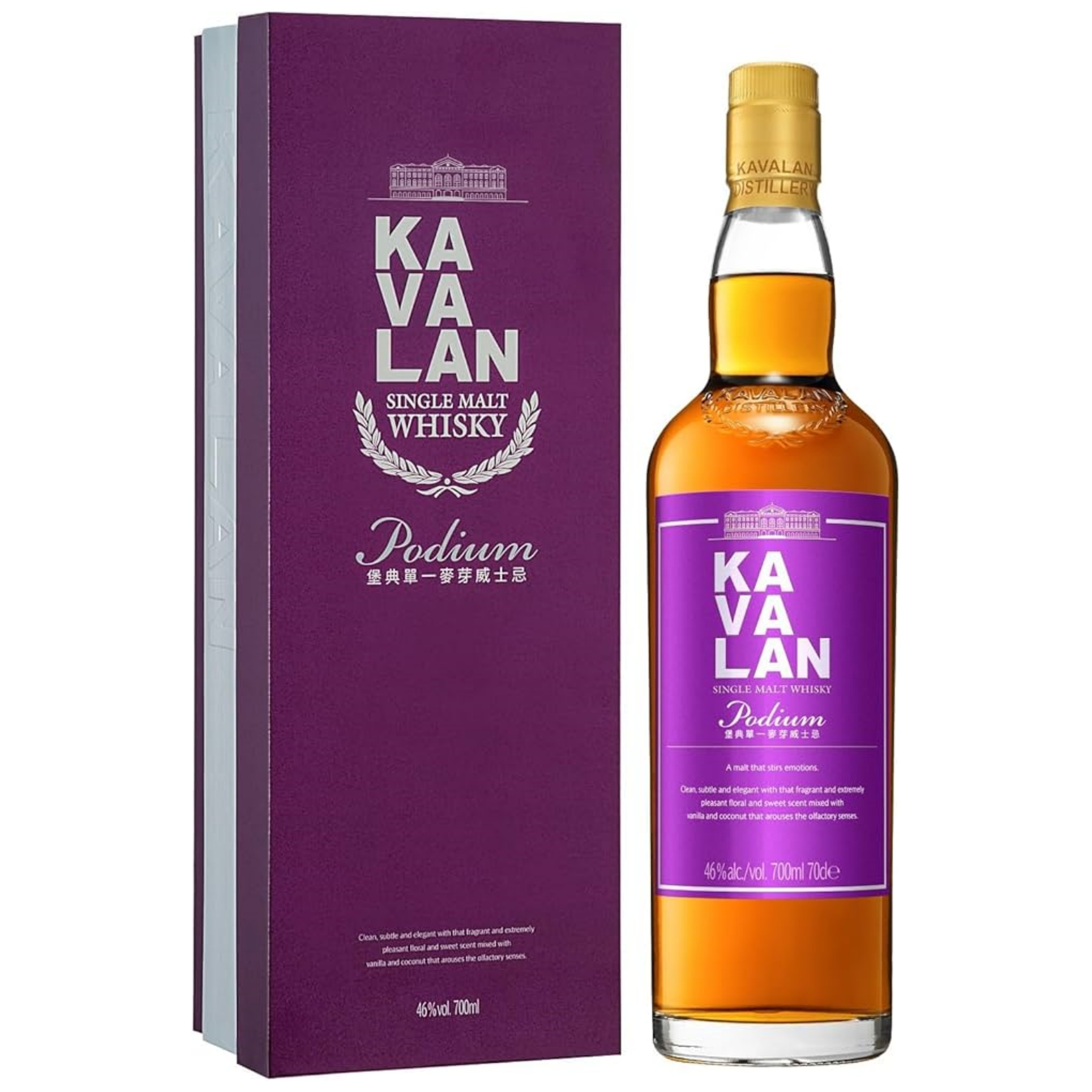 【澳門發貨】KAVALAN Podium 噶瑪蘭 堡典 單一麥芽威士忌 700ml