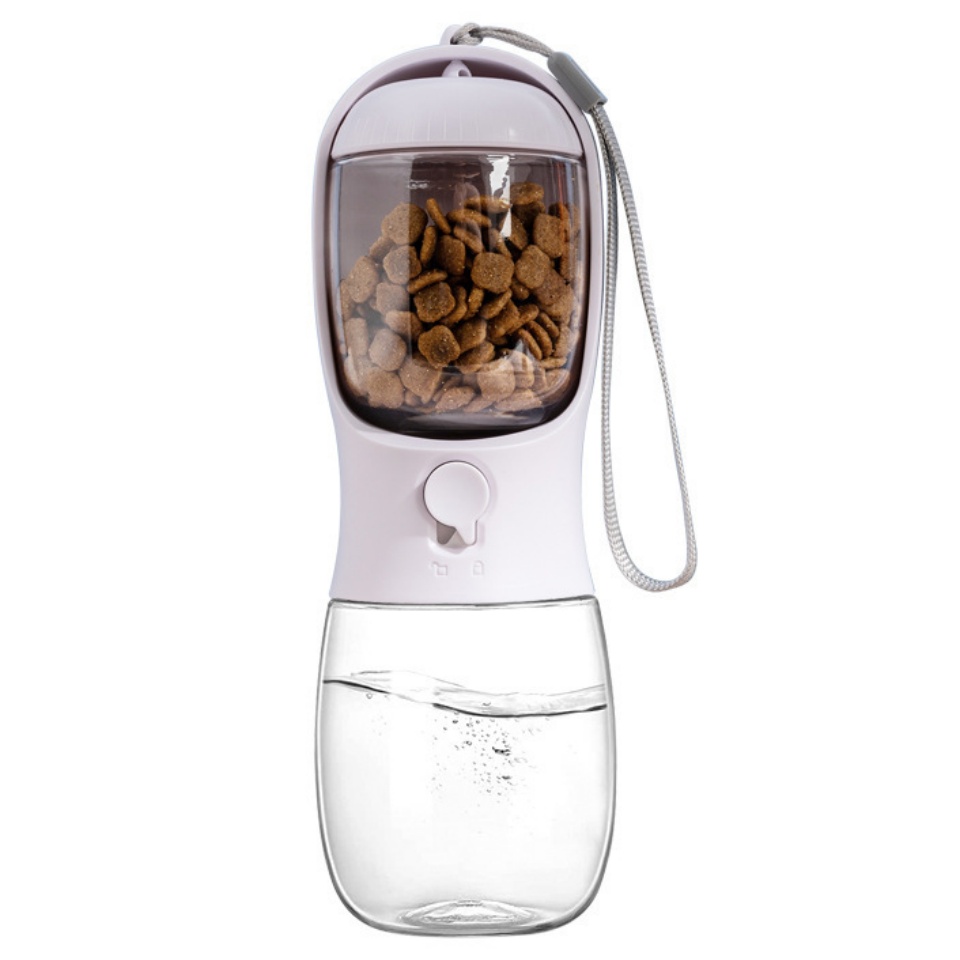 多功能寵物出行杯寵物用品大容量貓狗便攜戶外二合一杯飲水食物耐高溫水杯