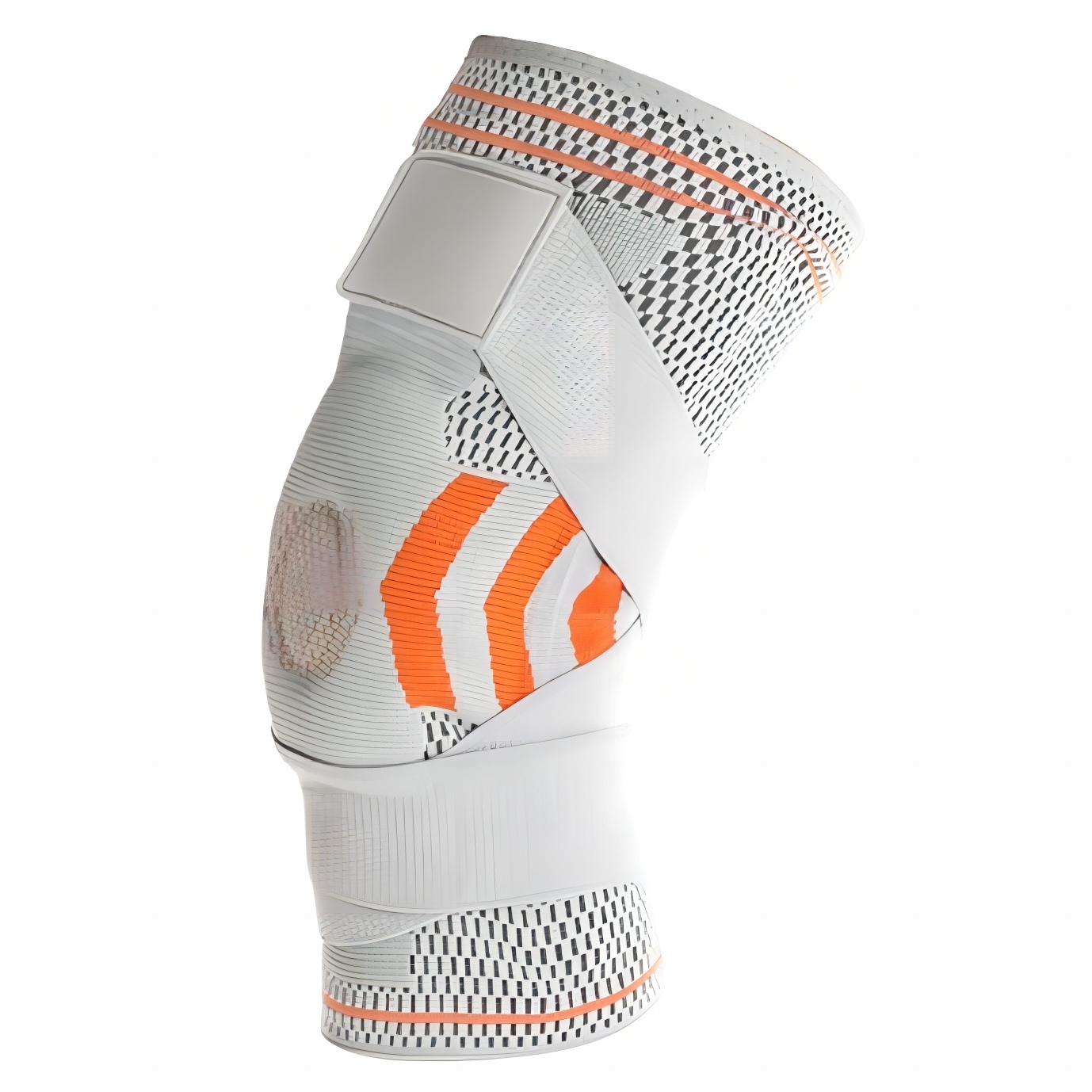 單只綁帶護膝尼龍綁帶護膝矽膠騎行防寒彈簧支撐運動護膝半月板