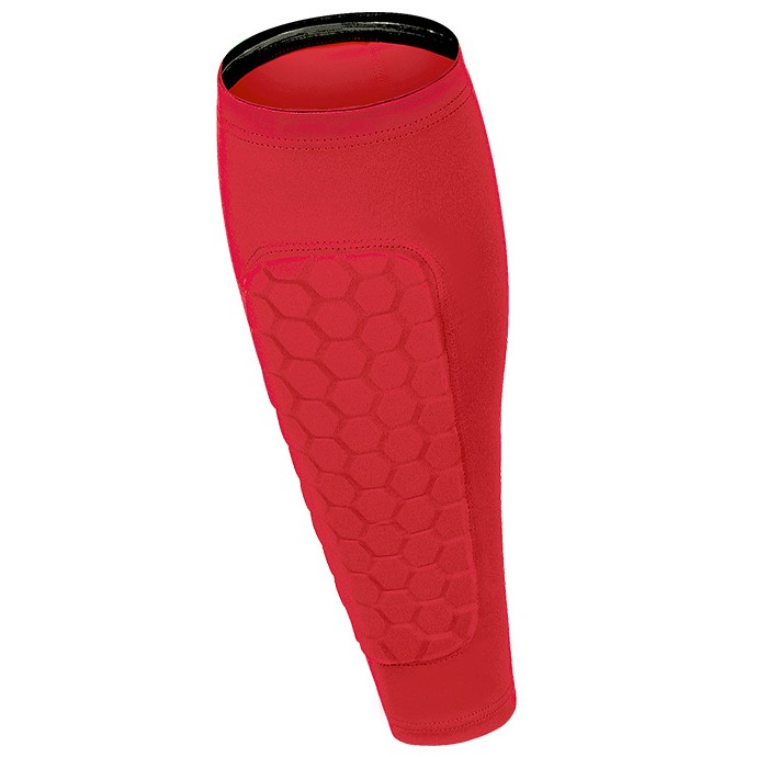 單只運動護小腿蜂窩防撞護腿套戶外運動足球籃球騎行跑步馬術護脛護具吸濕排汗清爽透氣速乾面料