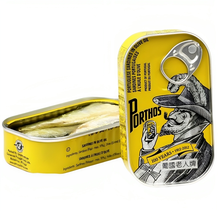 【澳門發貨】PORTHOS葡國老人牌欖油沙甸魚罐頭125g