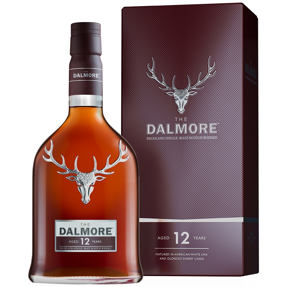 【澳門發貨】The Dalmore大摩12年單一純麥威士忌700ml金黃桃花木色柑橘氣味口感優雅豐厚