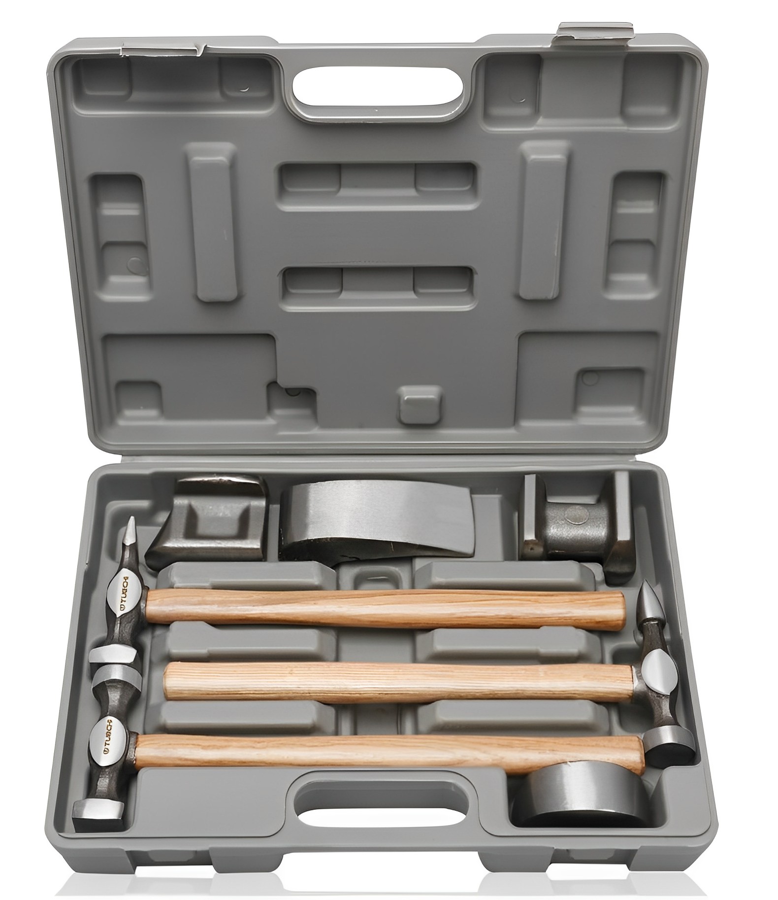 7件套鈑金錘工具鈑金錘套裝汽車鈑金錘子襯鐵墊鐵多功能汽車鈑金凹面修復鈑金工具