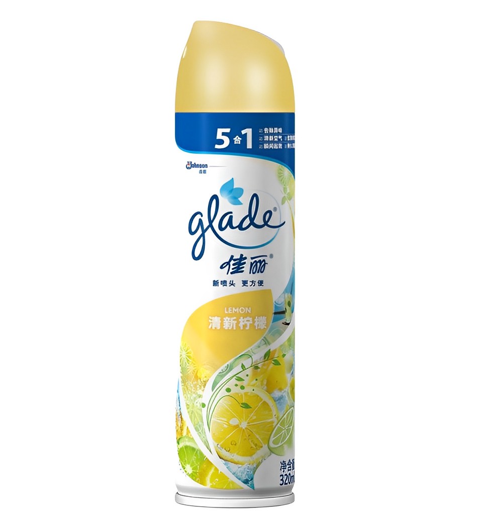 【澳門發貨】Glade佳麗空氣清新劑清新檸檬/沁心茉莉320ml家用噴霧劑去異味除臭室內臥室客廳餐廳浴室廁所汽車清香持久留香