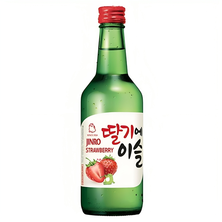 【澳門發貨】（原箱12瓶）JINRO 真露燒酒360ml水蜜桃味/草莓味/西柚味/青葡萄味/李子味/竹炭味/新竹炭味