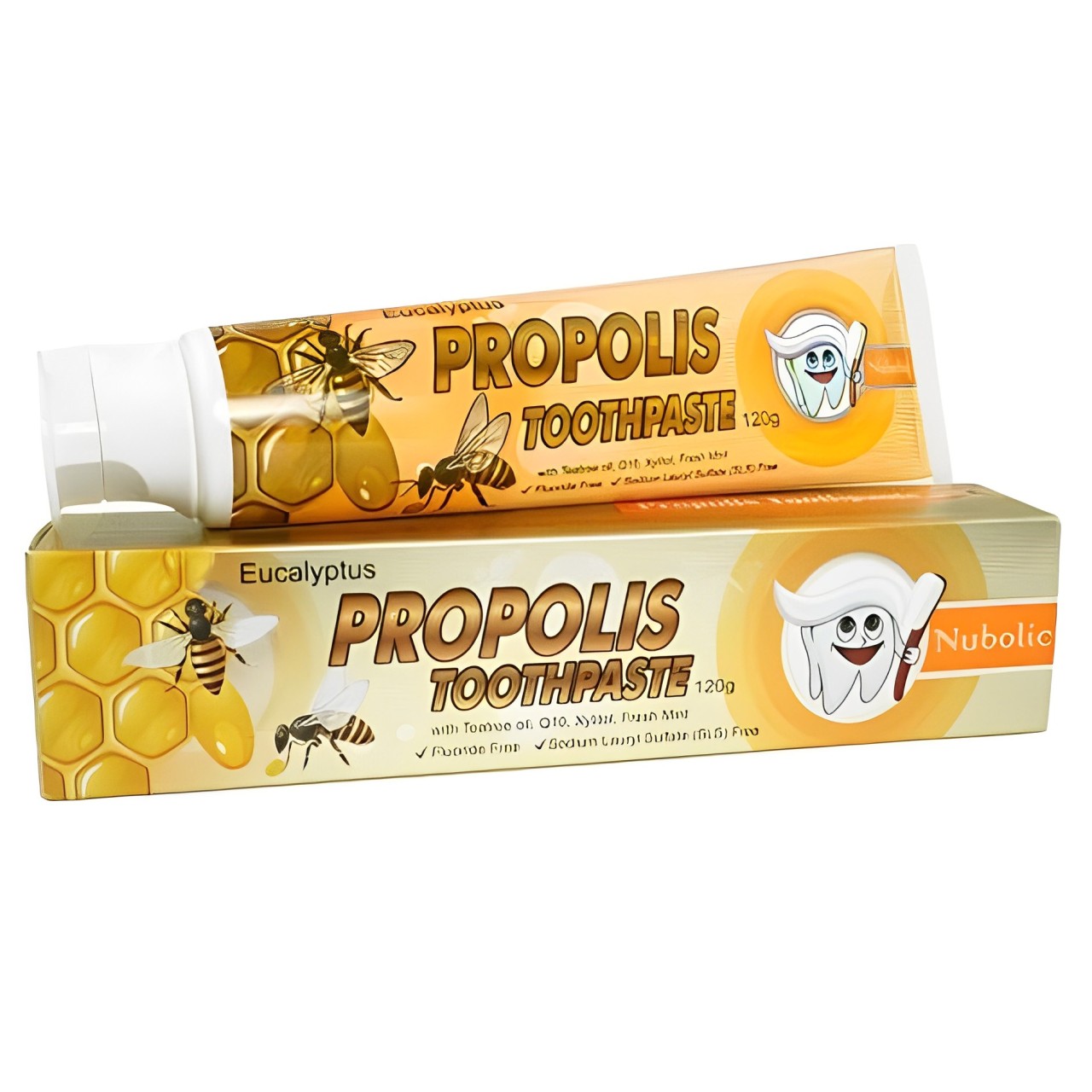 【澳門發貨】Nubolic澳寶力極致護齦蜂膠牙膏120G口腔護理牙膏清新口氣防牙齦出血