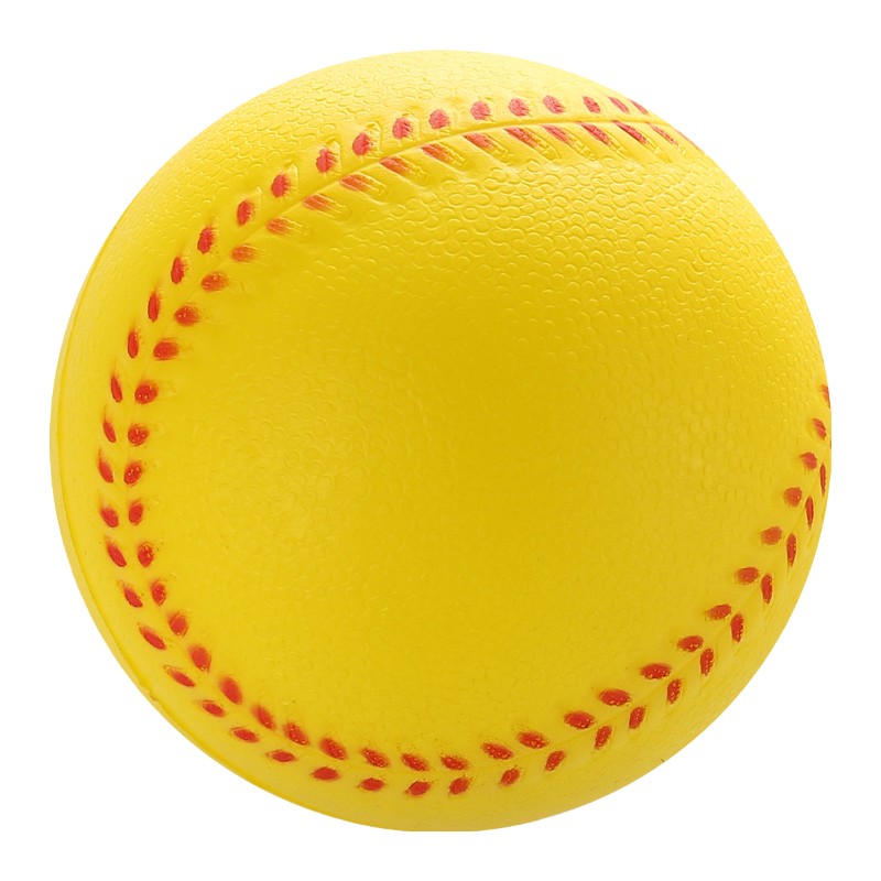 PU棒球12個裝發泡棒球彈力球壓力壘球兒童學生軟式玩具棒球慢回彈手感舒適仿真模型