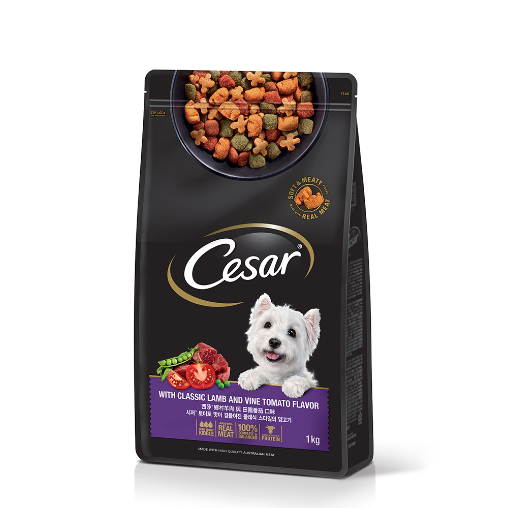 【澳門發貨】（原箱6包）Cesar西莎精緻狗糧1kg葵花油礦物質幫助皮毛亮麗維護腸道益生菌天然膳食纖維富含DHA