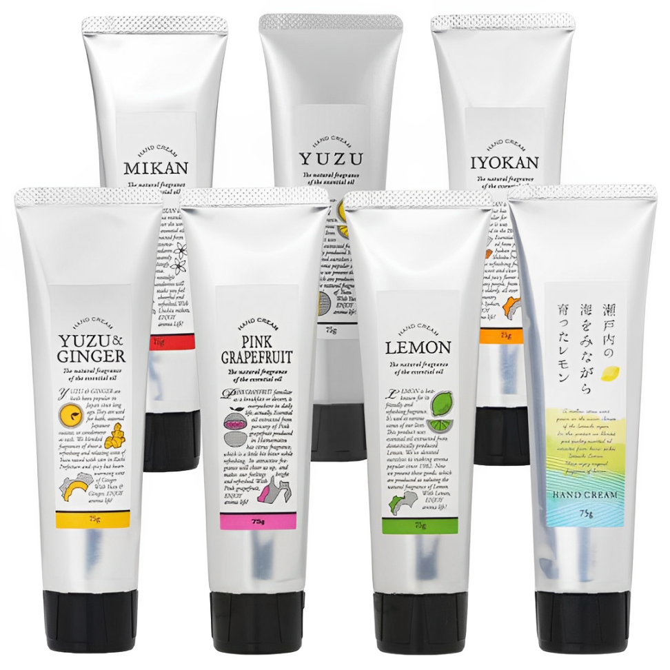 【澳門發貨】6件 DAILY AROMA JAPAN 橘子系列護手霜 75g 蜜柑/柚子/伊予柑/柚子&薑/粉紅西柚/檸檬/瀨戶內檸檬