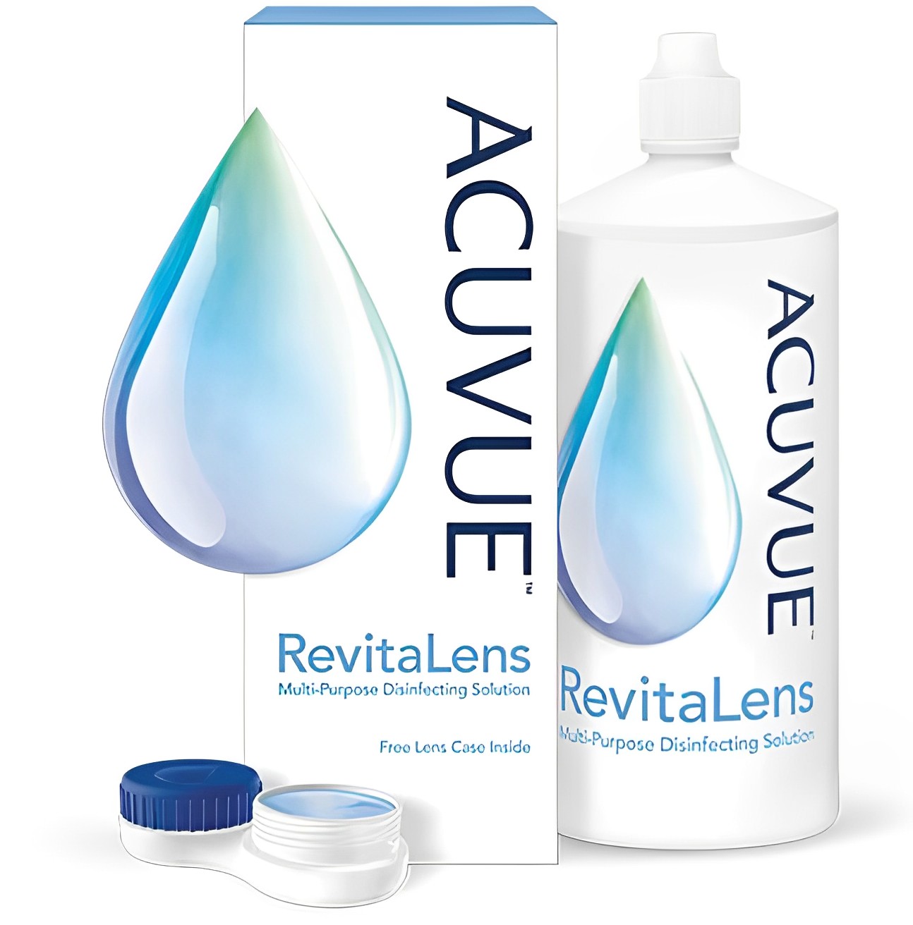 【澳門發貨】ACUVUE™ RevitaLens 多功能隱形眼鏡保養液100ml/300ml溫和配方卓越消毒殺菌能力清潔冲洗消毒儲存自動除蛋白濕潤鏡片Con水