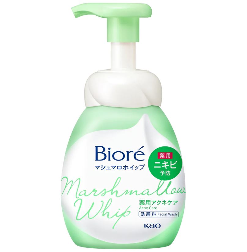 【澳門發貨】KAO花王Bioré棉花糖抗痘洗顏慕斯150ml輕鬆按壓豐富綿密泡泡泡沫洗面乳帶走多餘油脂污垢深層清潔滋潤肌膚