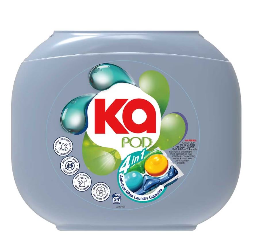 【澳門發貨】王子菁華王子Ka王子菁華4合1抗菌除螨洗衣珠盒裝34粒/袋裝40粒潔淨除臭抗菌抗蟎多功能洗衣凝珠