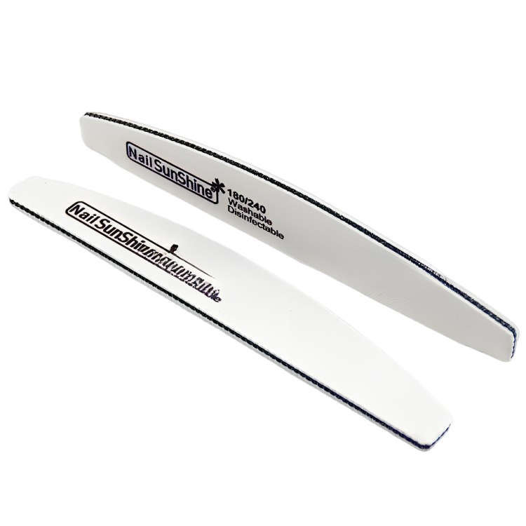 [熱銷] 美甲銼條高品質美甲打磨搓條半月形修甲修型刻磨甲面拋光指甲銼