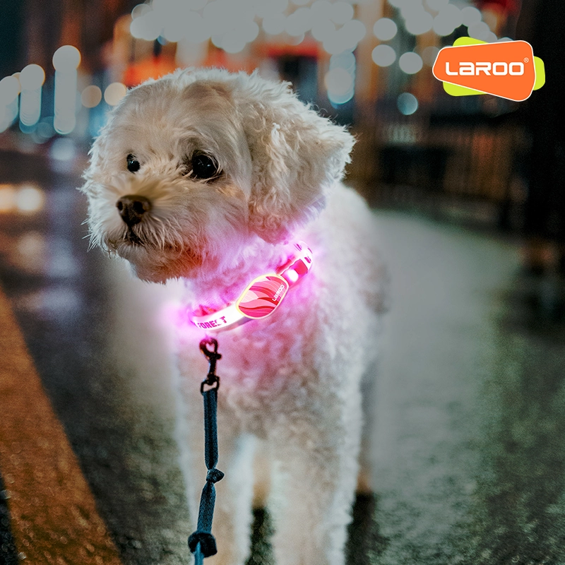 LaRoo萊諾森林發光項圈防水可充電可裁剪狗狗寵物圈夜晚遛狗