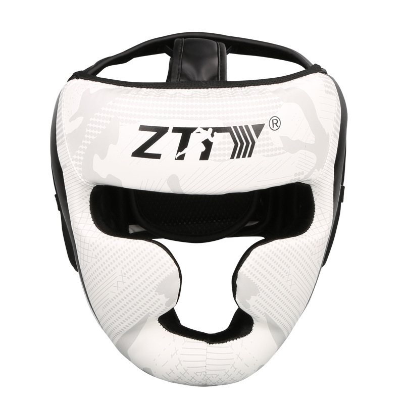 拳擊護頭拳擊頭盔護頭頭套猴臉護臉搏擊散打加厚泰拳成人訓練頭套護具