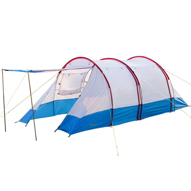 CHANODUG隧道帳篷戶外露營帳野營一室二廳防雨防曬多人大型天幕帳篷