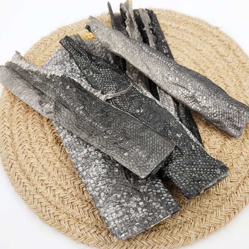 （3包起購）PETOWARDS愛寵私語三文魚皮長片寵物零食營養蛋白潔齒磨牙訓練獎勵狗狗零食