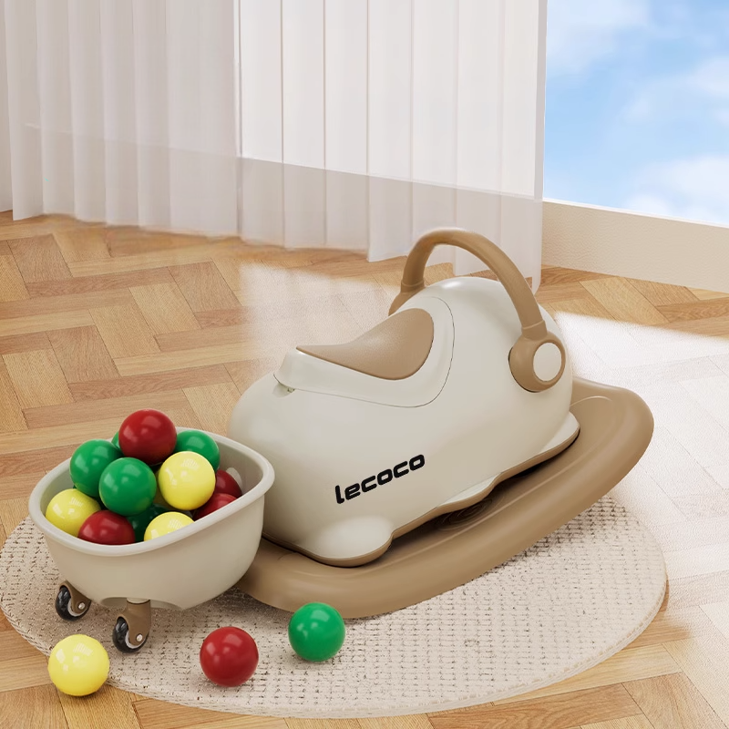 lecoco 樂卡搖搖樂花生車三合一搖搖馬溜溜車嬰兒木馬兒童扭扭車