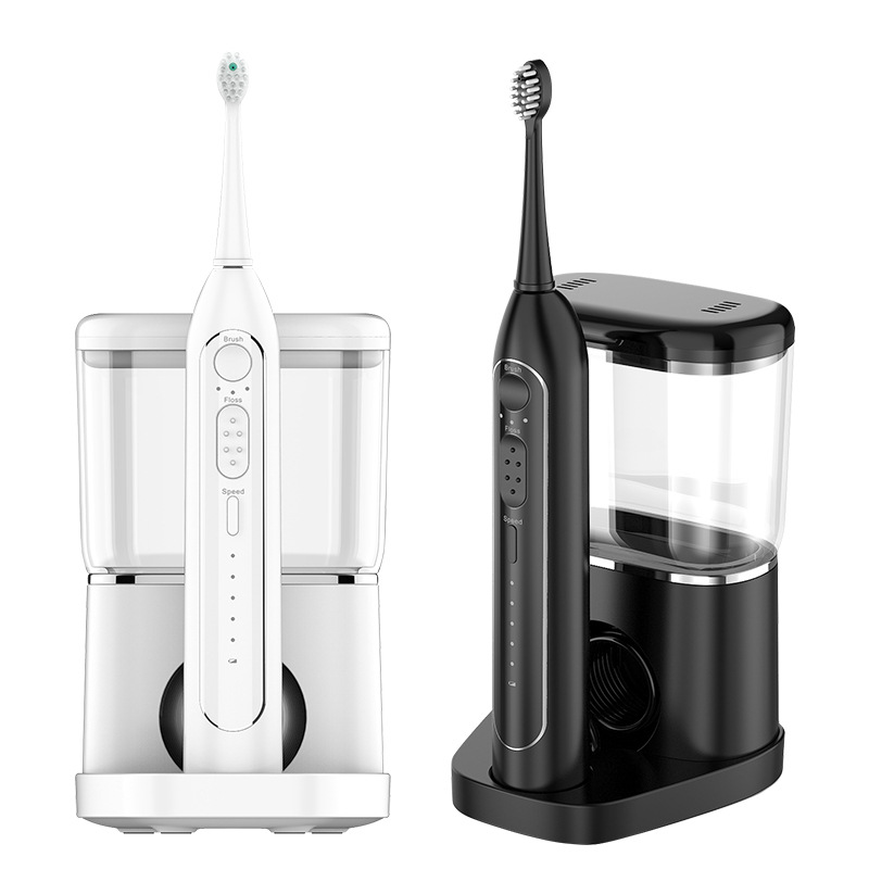 二合一沖刷器牙刷水牙線沖刷一體二合一電動牙刷可攜式大容量沖牙器