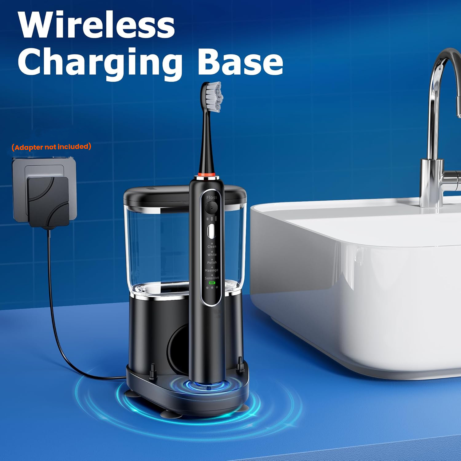 新版二合一沖刷器牙刷水牙線沖刷一體二合一電動牙刷可攜式大容量沖牙器